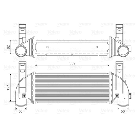 Valeo Intercooler, charger to suit Ford
