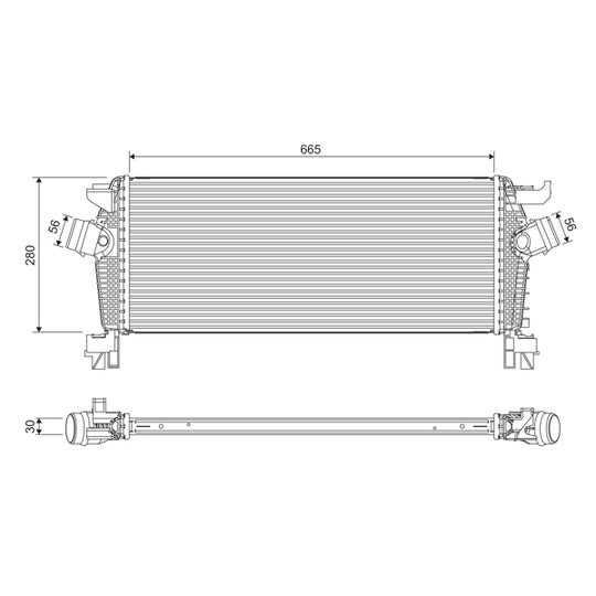 Valeo Intercooler, charger to suit Opel, Vauxhall