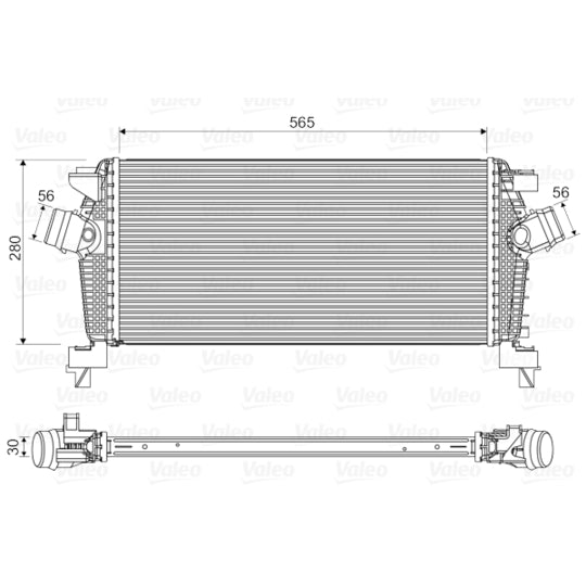 Valeo Intercooler, charger to suit Opel, Vauxhall