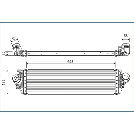 Valeo Intercooler, charger to suit Ford