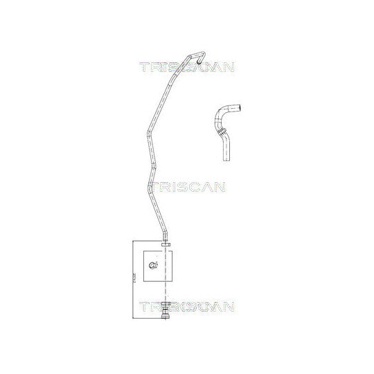 Triscan Hydraulic Hose, steering to suit Ford