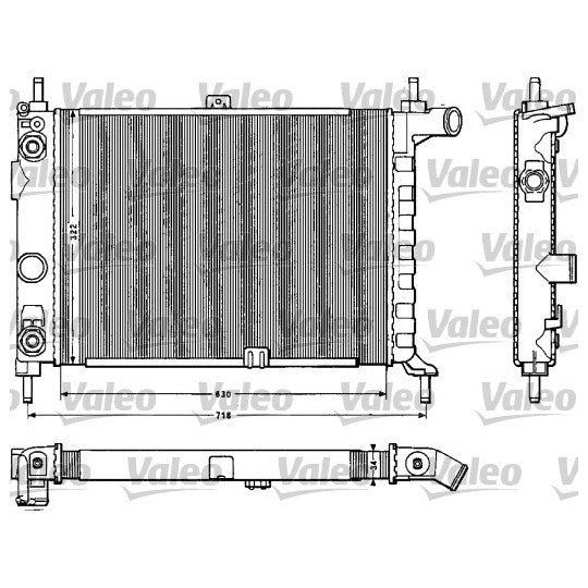 Valeo Radiator, engine cooling to suit Opel, Vauxhall