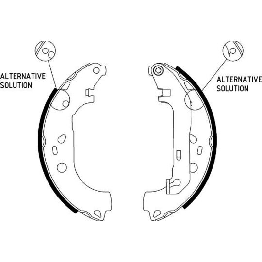 Hella Pagid Brake Shoe Set to suit Ford, Mazda