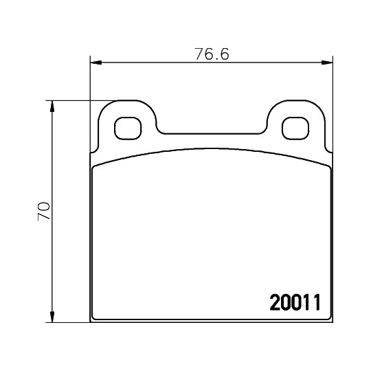 Hella Pagid Brake Pad Set, disc brake to suit Audi, VW, BMW