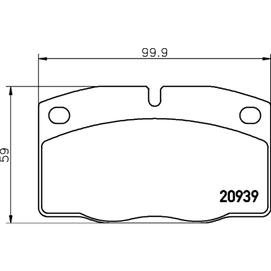 Hella Pagid Brake Pad Set, disc brake to suit Opel, Vauxhall, Bedford