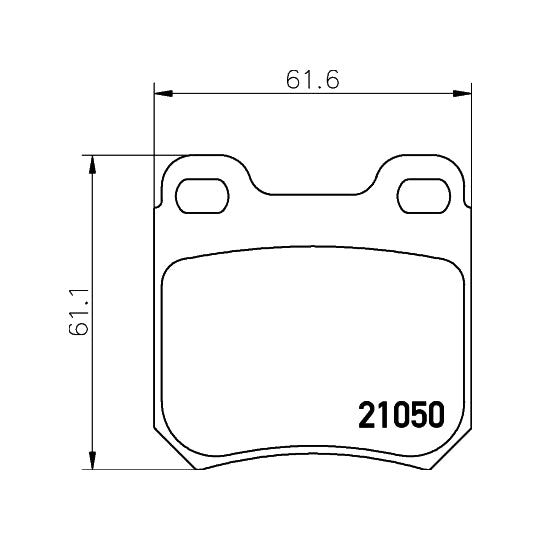 Hella Pagid Brake Pad Set, disc brake to suit Opel, Vauxhall, Saab