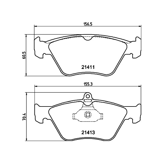 Hella Pagid Brake Pad Set, disc brake to suit Opel, Saab