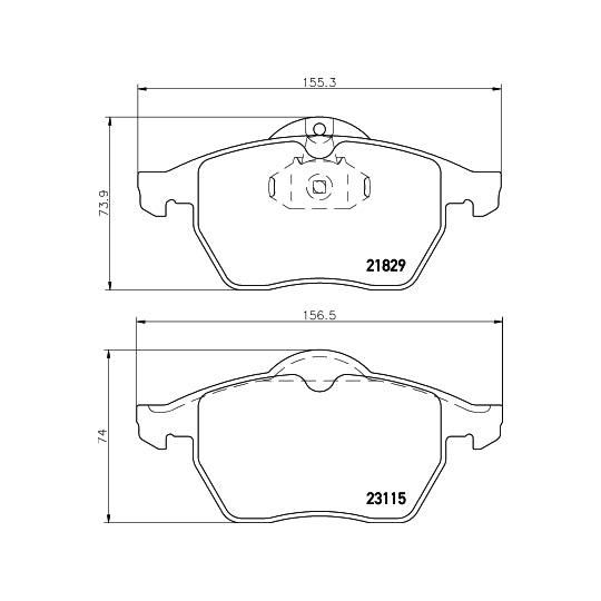 Hella Pagid Brake Pad Set, disc brake to suit Chevrolet, Opel, Vauxhall