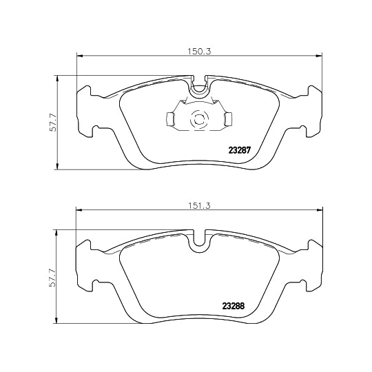 Hella Pagid Brake Pad Set, disc brake to suit BMW