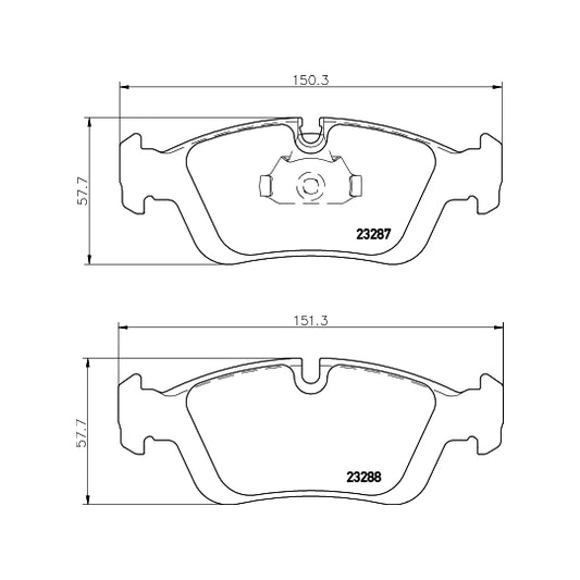 Hella Pagid Brake Pad Set, disc brake to suit BMW