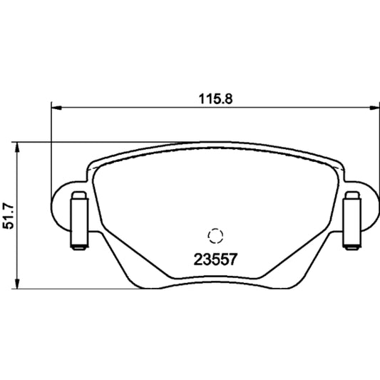 Hella Pagid Brake Pad Set, disc brake to suit Ford, Jaguar