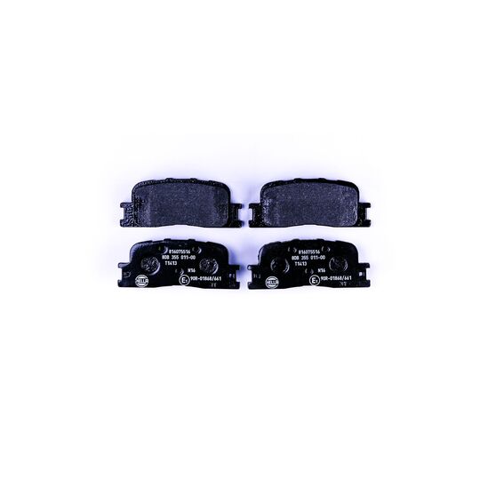 Hella Brake Pad Set, disc brake to suit Toyota, Chery, Daihatsu