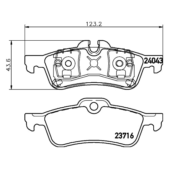 Hella Pagid Brake Pad Set, disc brake to suit BMW, Mini