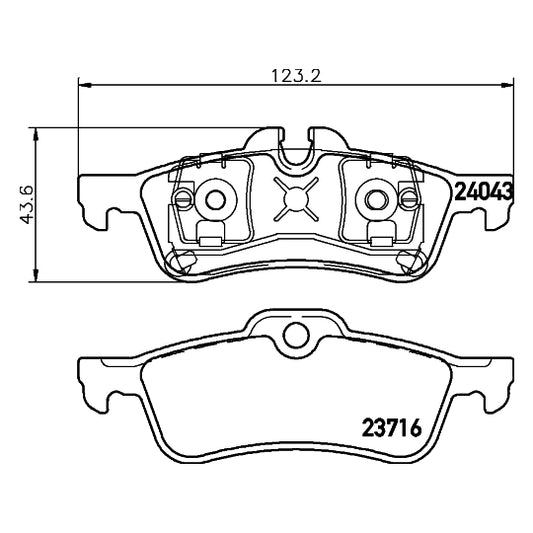 Hella Pagid Brake Pad Set, disc brake to suit BMW, Mini
