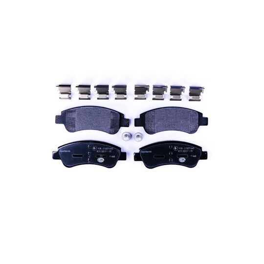Hella Brake Pad Set, disc brake to suit Peugeot, Citroën