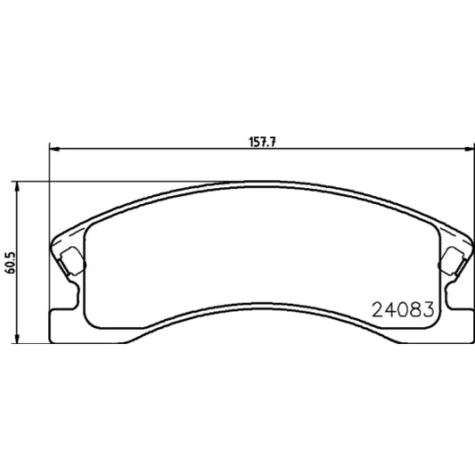 Hella Pagid Brake Pad Set, disc brake to suit Chrysler, Jeep