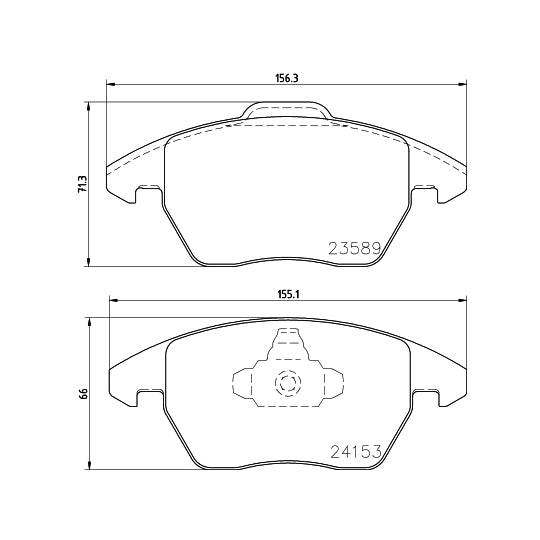 Hella Pagid Brake Pad Set, disc brake to suit Peugeot, Citroën