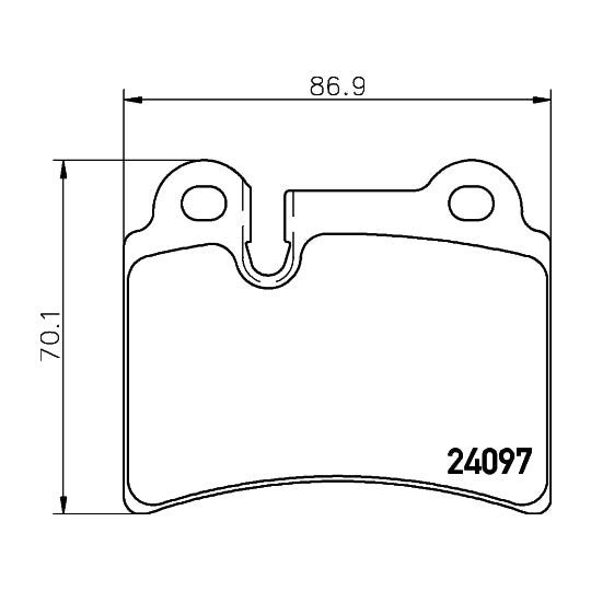 Hella Pagid Brake Pad Set, disc brake to suit Audi, VW, Seat