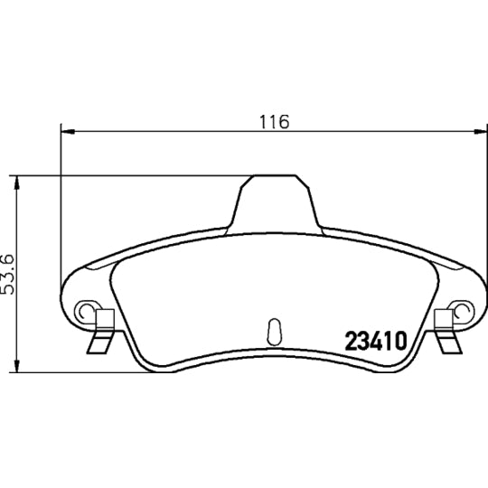 Hella Pagid Brake Pad Set, disc brake to suit Ford