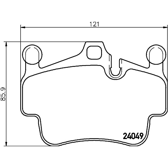 Hella Pagid Brake Pad Set, disc brake to suit Porsche