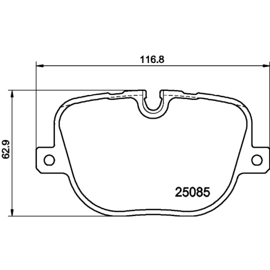 Hella Pagid Brake Pad Set, disc brake to suit Land Rover