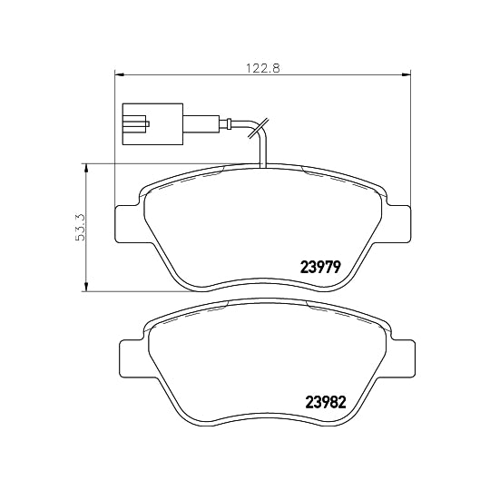 Hella Pagid Brake Pad Set, disc brake to suit Peugeot, Citroën