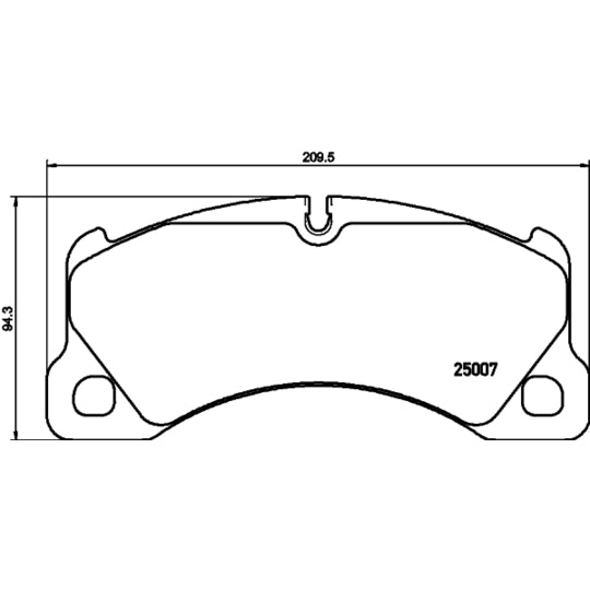 Hella Pagid Brake Pad Set, disc brake to suit Audi, VW, Porsche