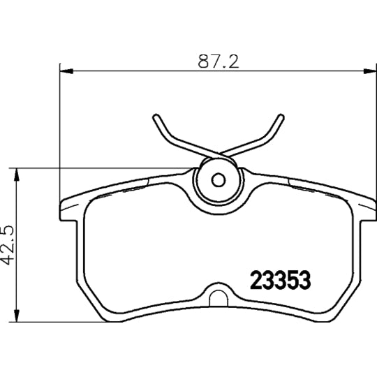 Hella Pagid 8DB 355 018-411 Brake Pad Set, disc brake to suit Ford
