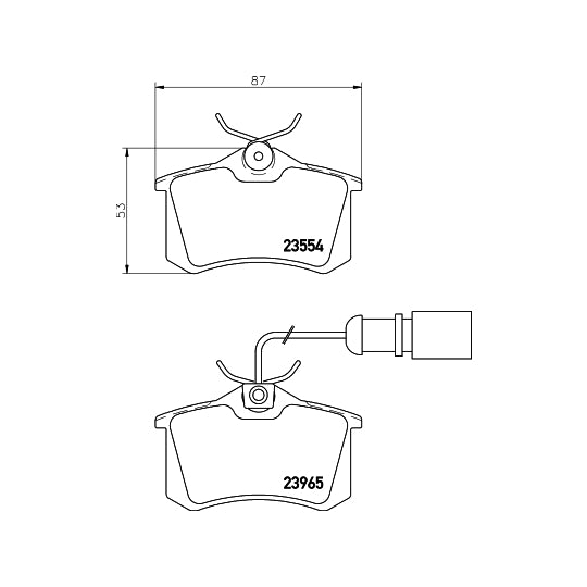 Hella Pagid Brake Pad Set, disc brake to suit Ford, Audi, VW