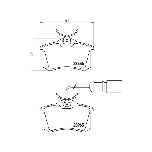 Hella Pagid Brake Pad Set, disc brake to suit Ford, Audi, VW