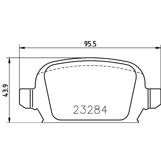 Hella Pagid Brake Pad Set, disc brake to suit Opel