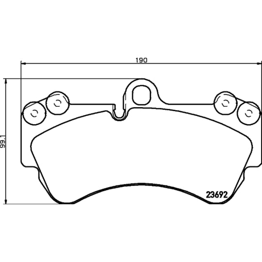 Hella Pagid Brake Pad Set, disc brake to suit Audi, VW, Mercedes-Benz