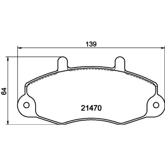 Hella Pagid Brake Pad Set, disc brake to suit Ford