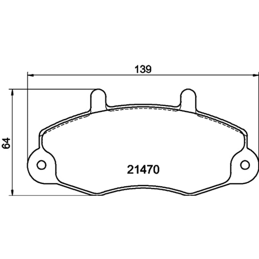 Hella Pagid Brake Pad Set, disc brake to suit Ford