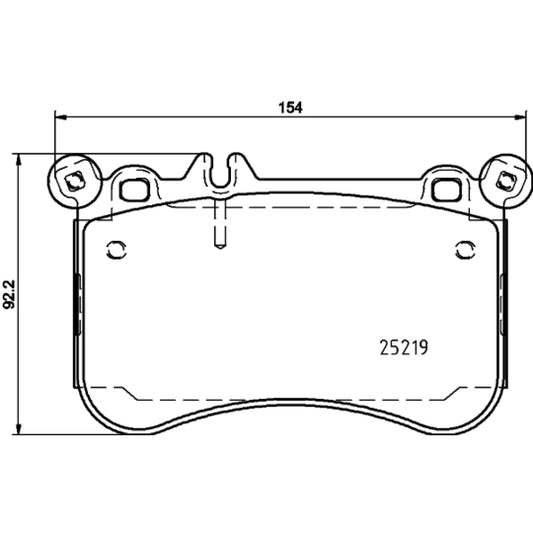 Hella Pagid Brake Pad Set, disc brake to suit Mercedes-Benz