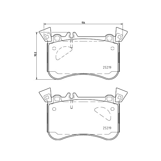 Hella Pagid Brake Pad Set, disc brake to suit Mercedes-Benz