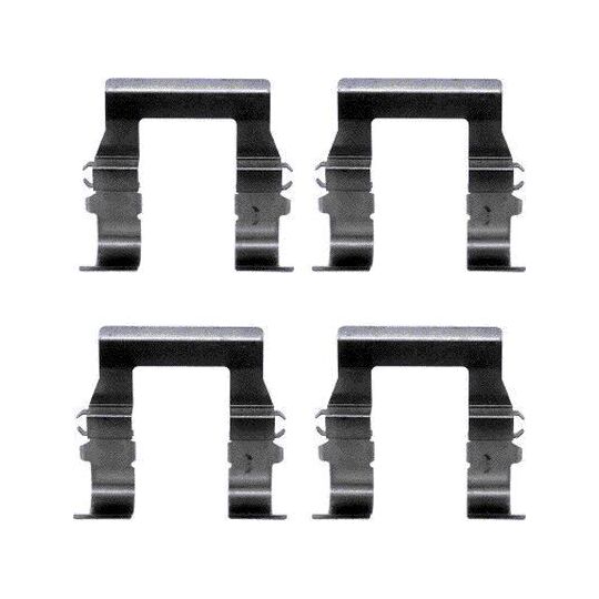 Hella Pagid Accessory Kit, disc brake pad to suit Mitsubishi, Peugeot, Citroën