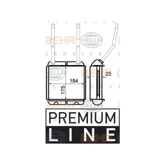 Hella 8FH 351 313-031 Heat Exchanger, interior heating to suit Opel, Vauxhall, Holden