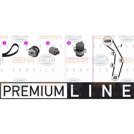 Hella Water Pump & Timing Belt Set to suit Ford, Audi, VW