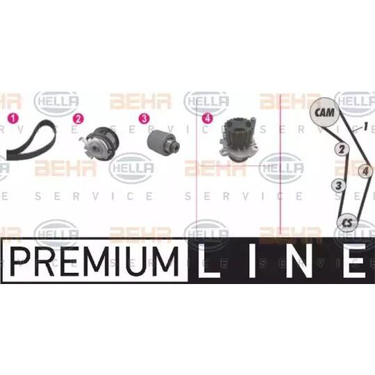 Hella Water Pump & Timing Belt Set to suit Ford, Audi, VW