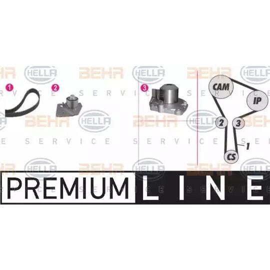 Hella Water Pump & Timing Belt Set to suit Nissan, Renault