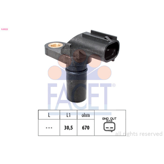 Valeo Sensor, crankshaft pulse to suit Mitsubishi, Toyota, Ford
