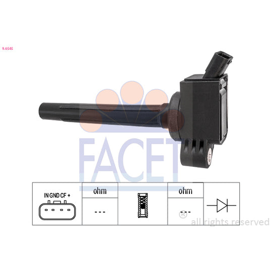 Facet Ignition coil to suit Toyota, Hitachi