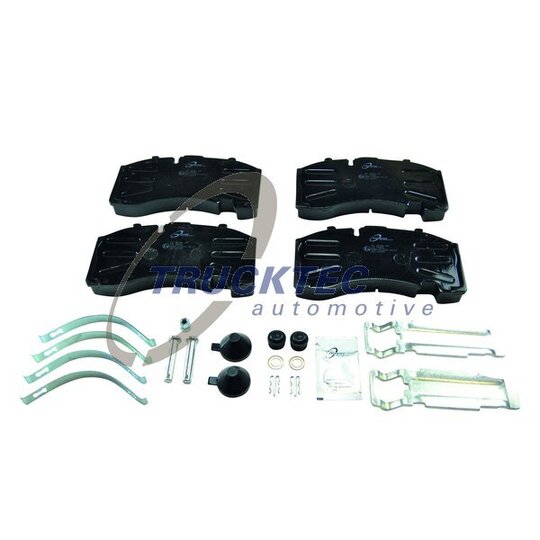 Trucktec Automotive Brake Pad Set, disc brake to suit Mercedes-Benz, Scania