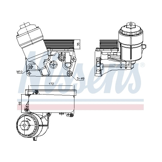 Nissens Oil Cooler, engine oil to suit VW