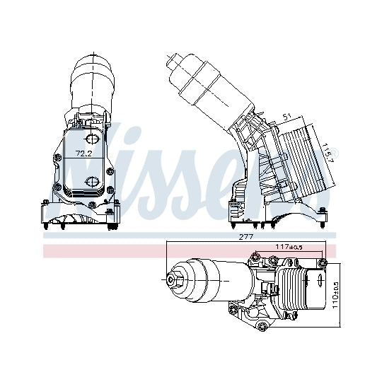 Blue Print Housing, oil filter to suit Toyota, BMW