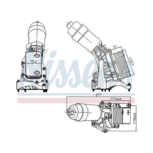 Blue Print Housing, oil filter to suit Toyota, BMW