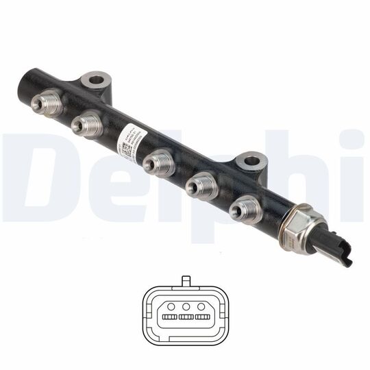 Delphi Distributor Pipe, fuel to suit Ford, Mazda, Peugeot