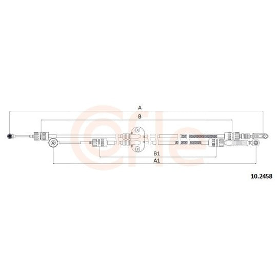 Cofle Cable, manual transmission to suit Ford