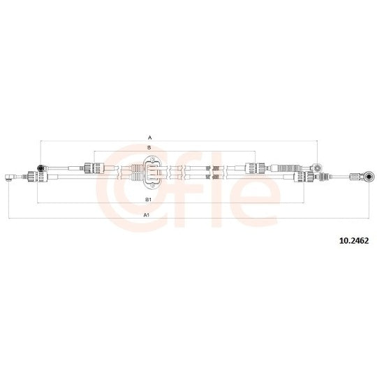 Cofle Cable, manual transmission to suit Ford